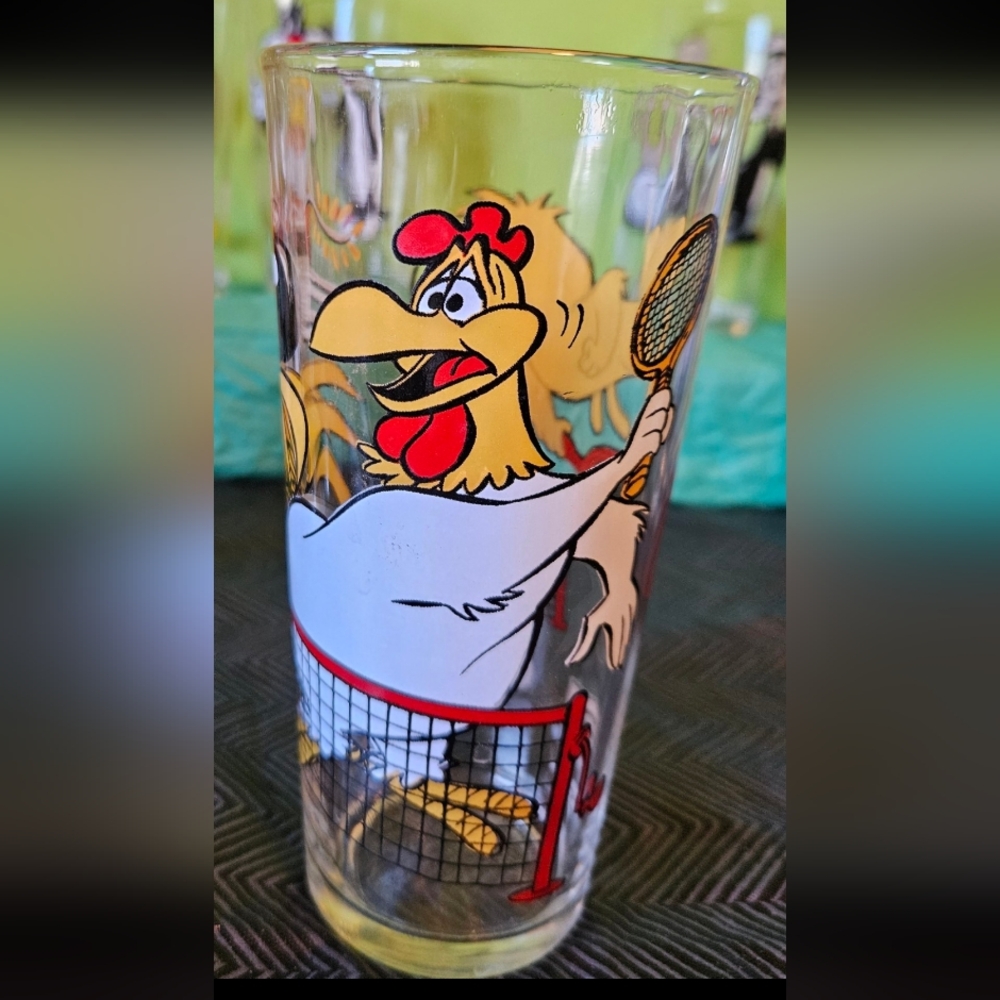 Vtg 1976 Collector Series Warner Bros Foghorn Leghorn Looney Tunes Glass PEPSI